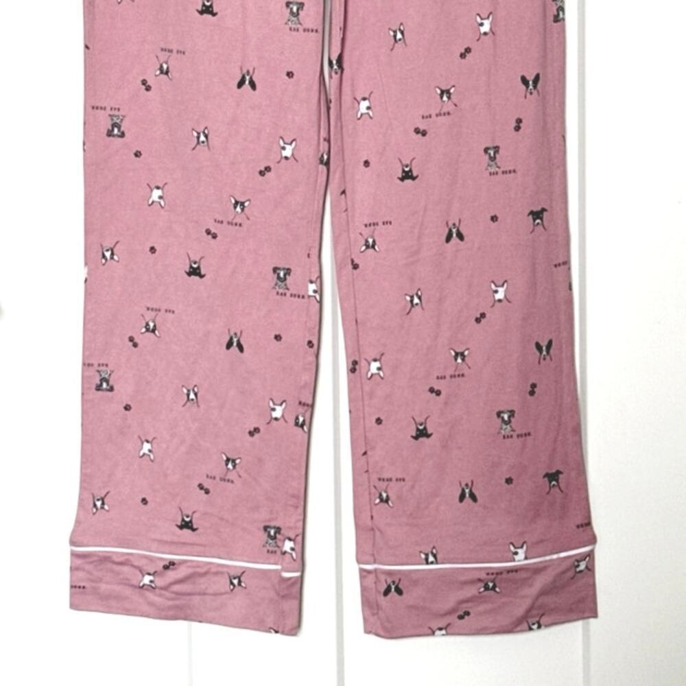 Rae Dunn PJ’s with Pocket Lila’s Dogs and Paws Size Small New With Tags - Picture 4 of 12